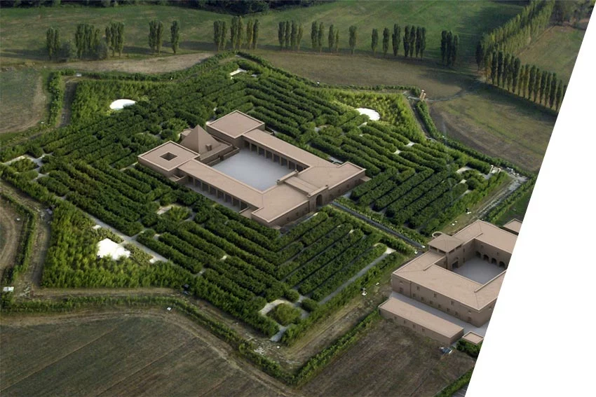 Il Labirinto della Masone visto dall'alto