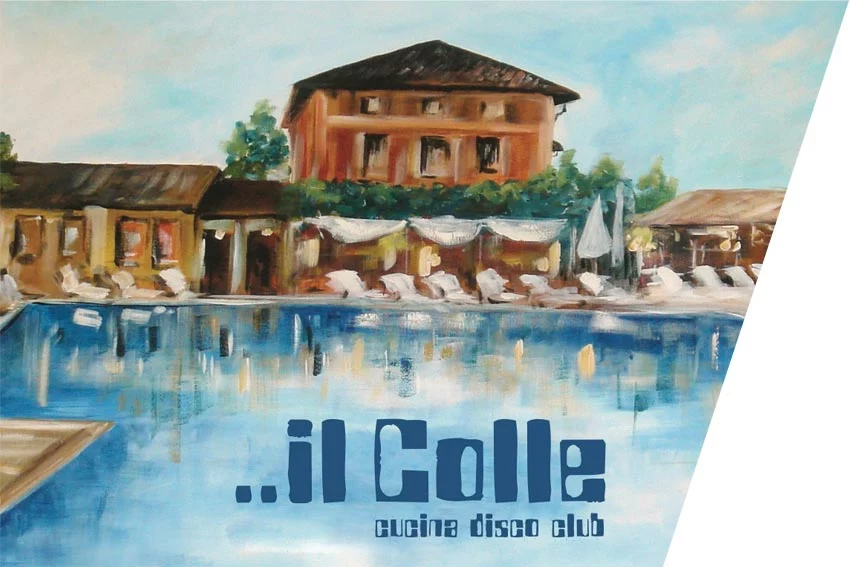 Piscina del Colle San Giuseppe al tramonto